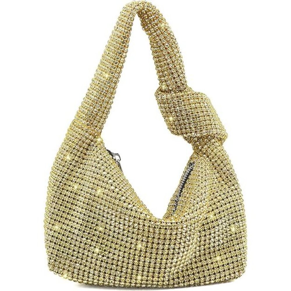 NEW Sparkling Bling Swarovski Crystal Rhinestone Knot Bag Purse +FREE Gift - Picture 7 of 7